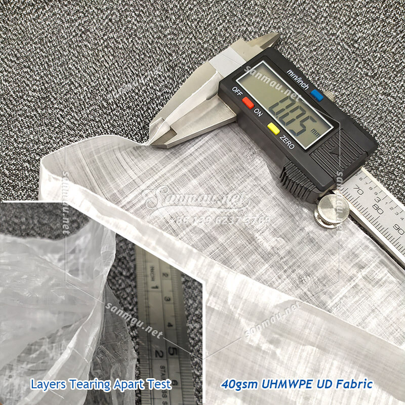 #BulletproofUHMWPE-UD-Fabric 40gsm UHMWPE UD fabric bulletproof material